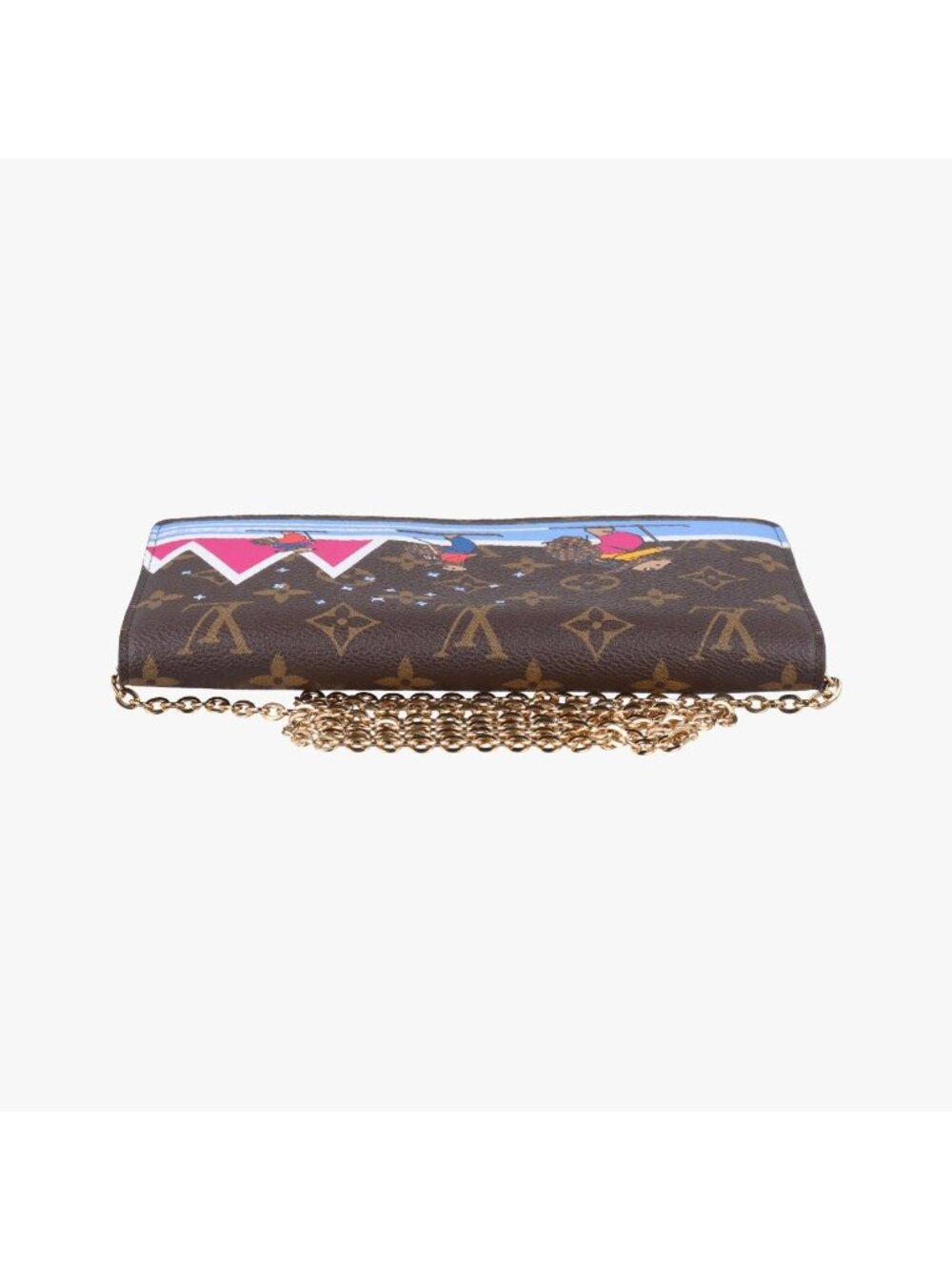 Louis Vuitton Pochette Wickendo Monogram Brown Multicolor Canvas Pouch - Picture 8 of 15